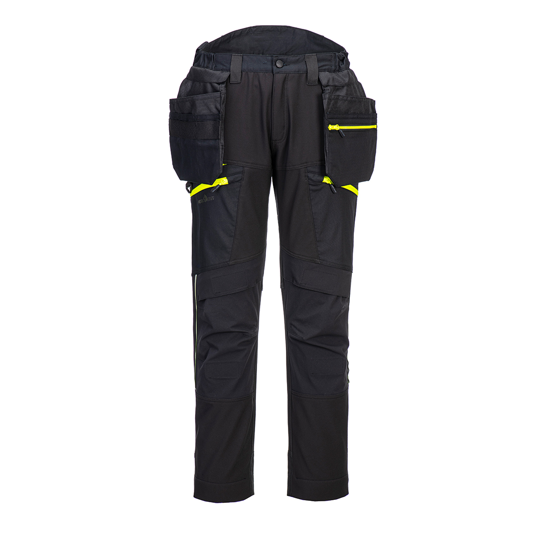 DX4 softshell bukser med aftagelige hængelommer - Sort