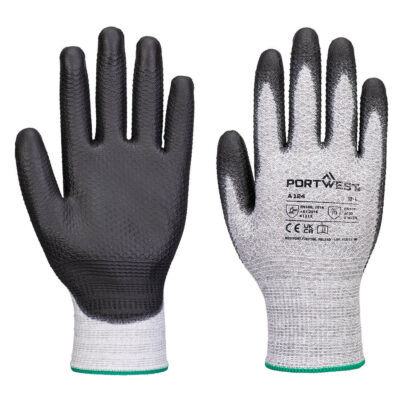 Grip 13 nitril diamant strikket handske (Pk12) - Grå/Sort
