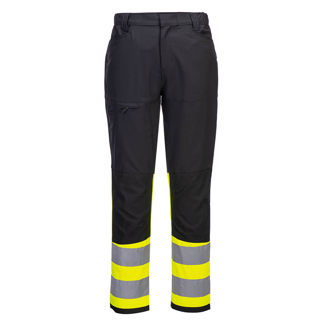 Eco hi-vis klasse 1 servicebukser - Gul/Sort