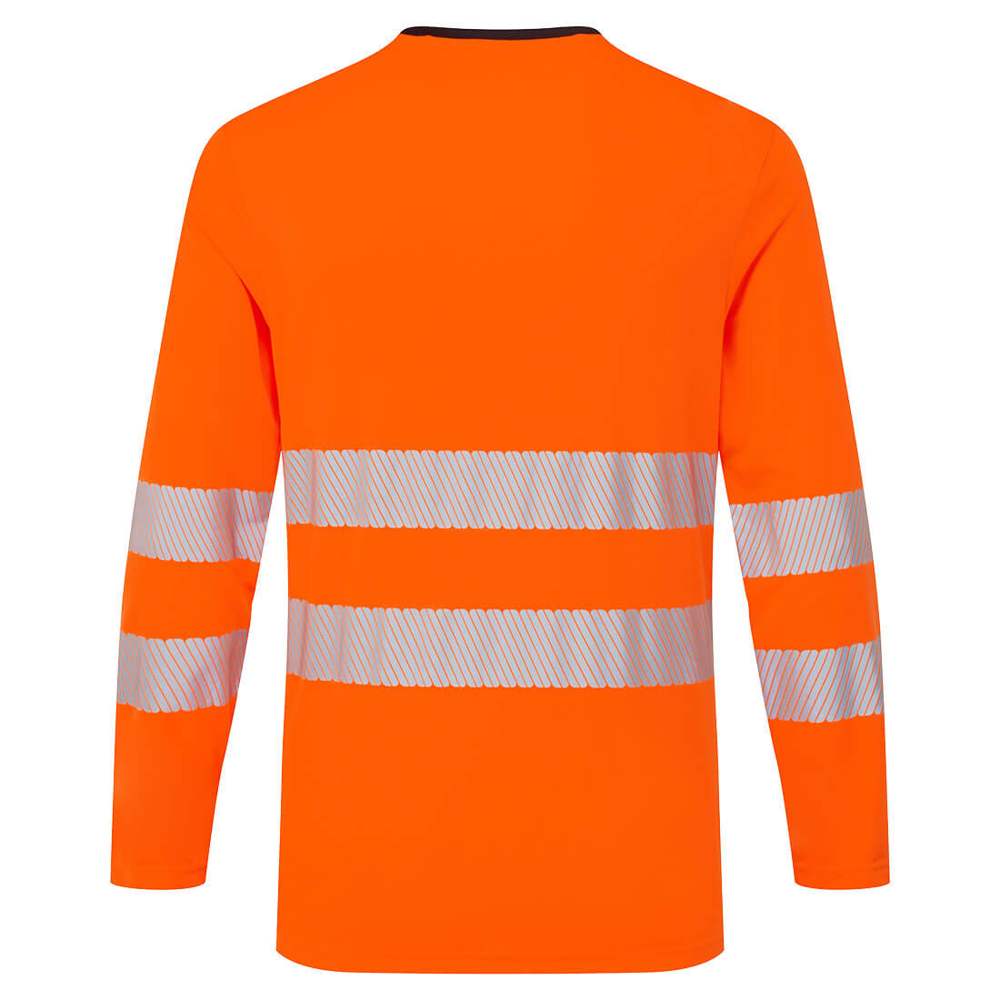 PW3 hi-vis langærmet t-shirt - Orange/Sort - Billede 2