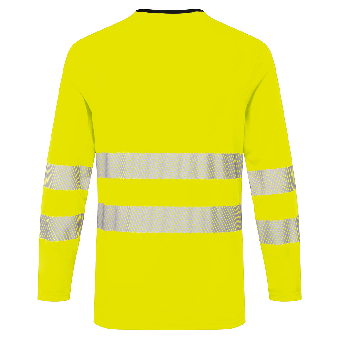 PW3 hi-vis langærmet t-shirt - Gul/Sort - Billede 2