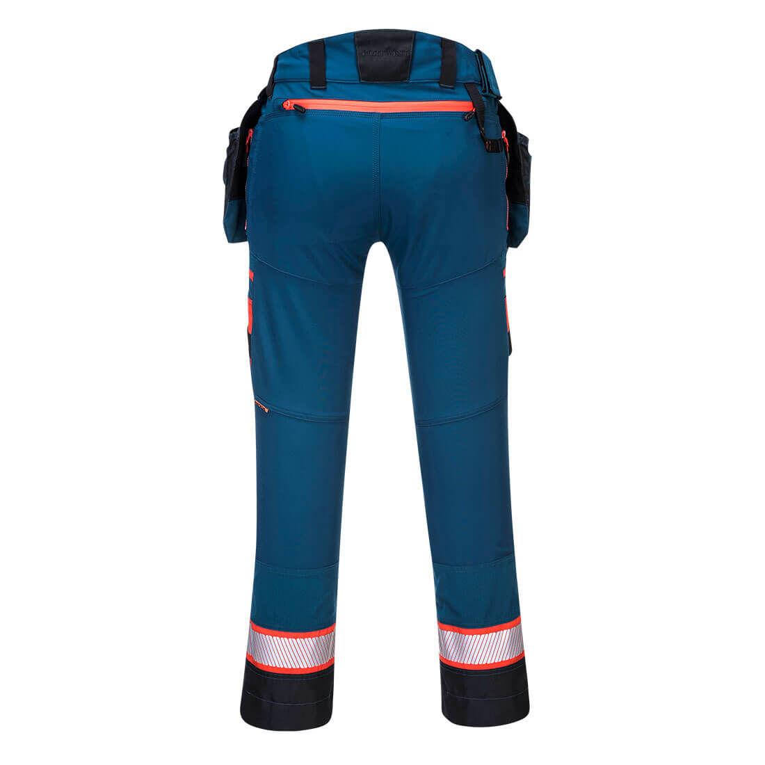 DX4 hi-vis bukser med aftagelige hængelommer - Metroblå - Billede 2