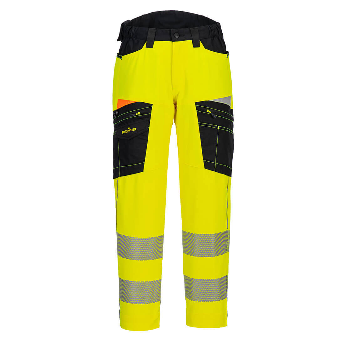 DX4 hi-vis servicebukser - Gul/Sort