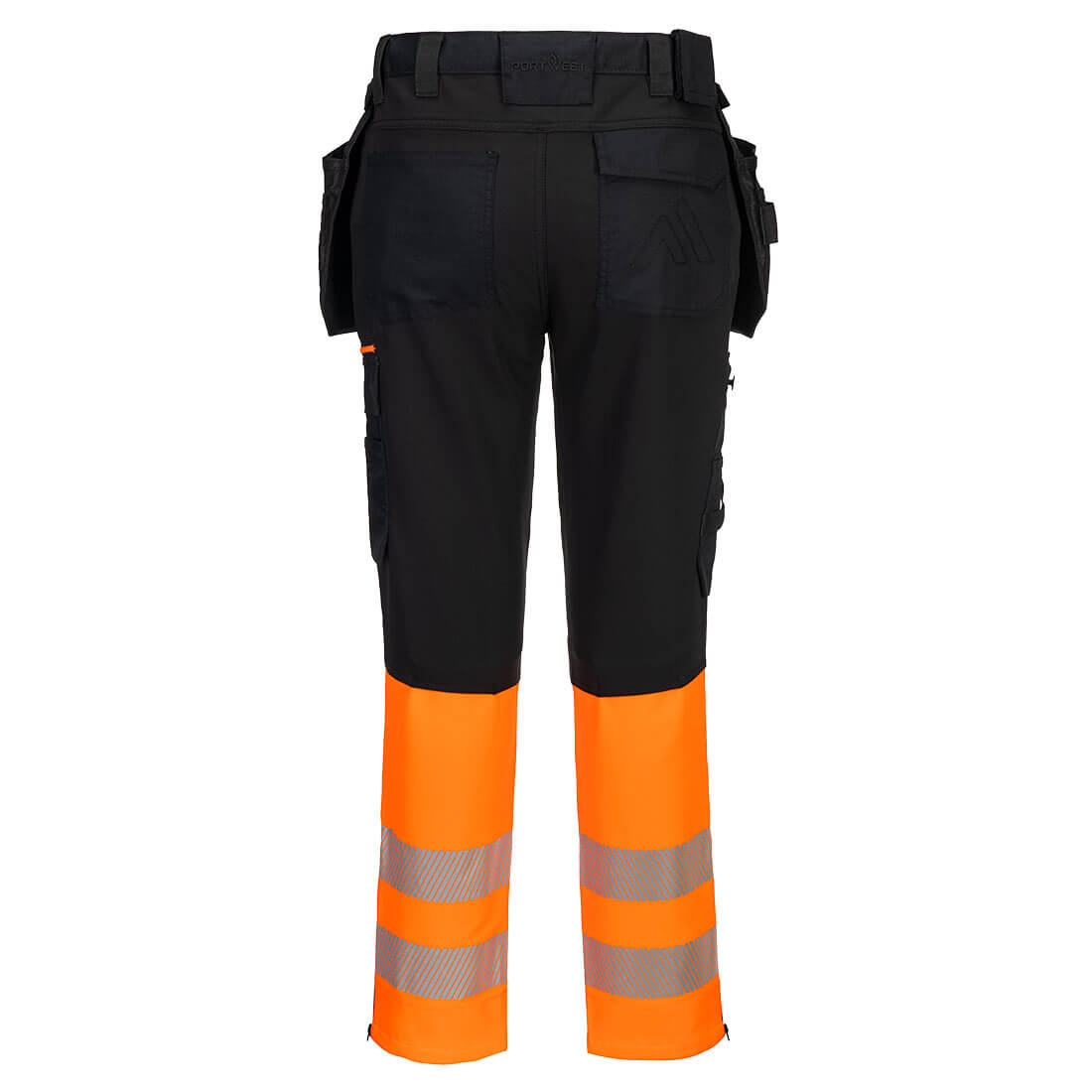 DX4 hi-vis klasse 1 bukser - Orange/Sort - Billede 2