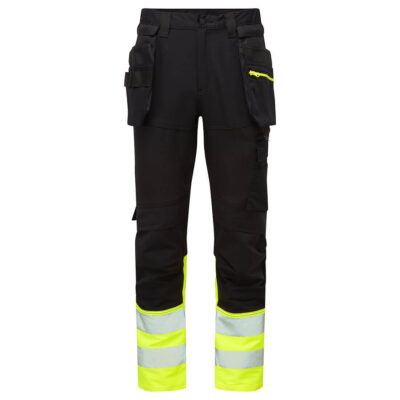 DX4 hi-vis klasse 1 bukser - Gul/Sort