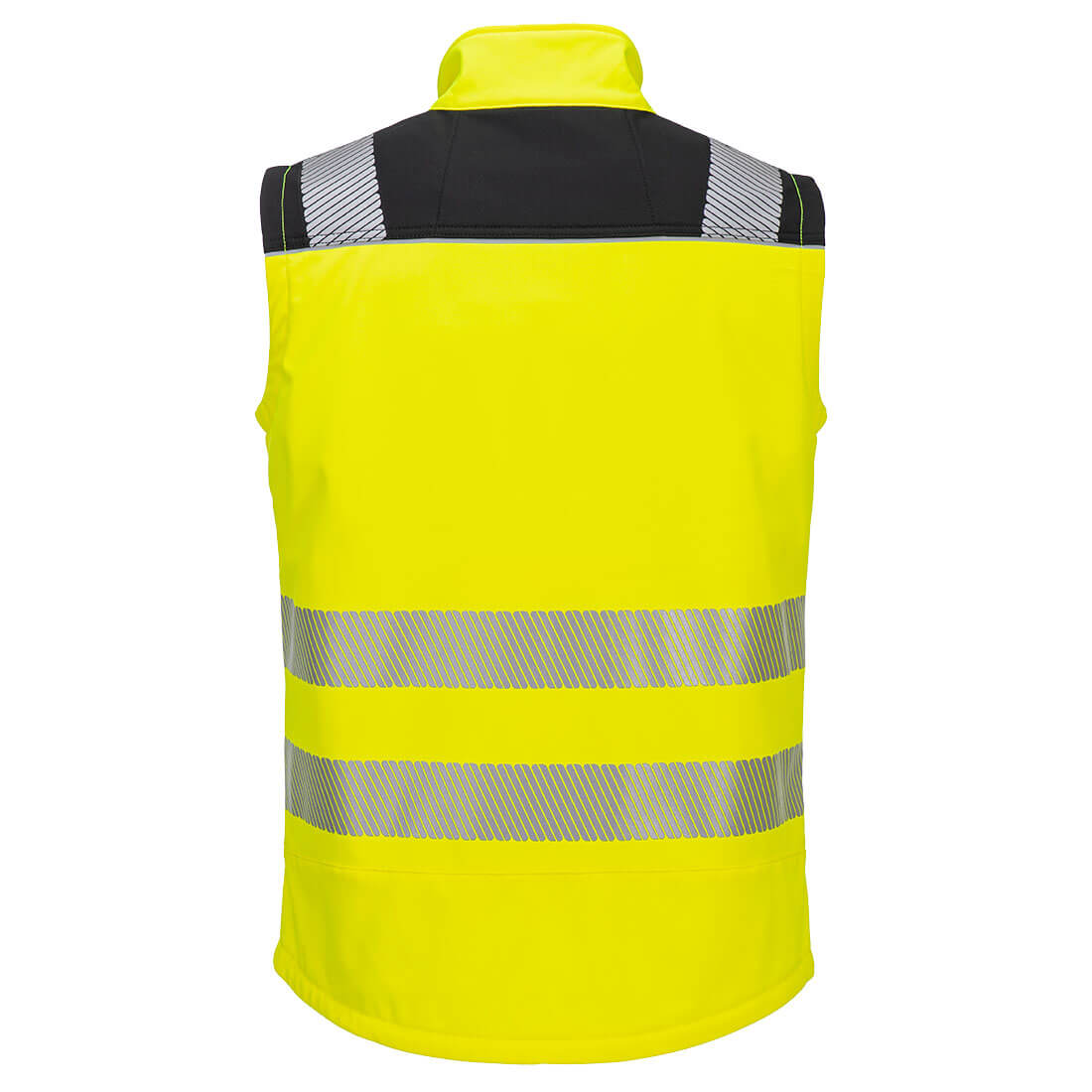 Hi-vis softshell vest (3L) - Gul/Sort - Billede 2