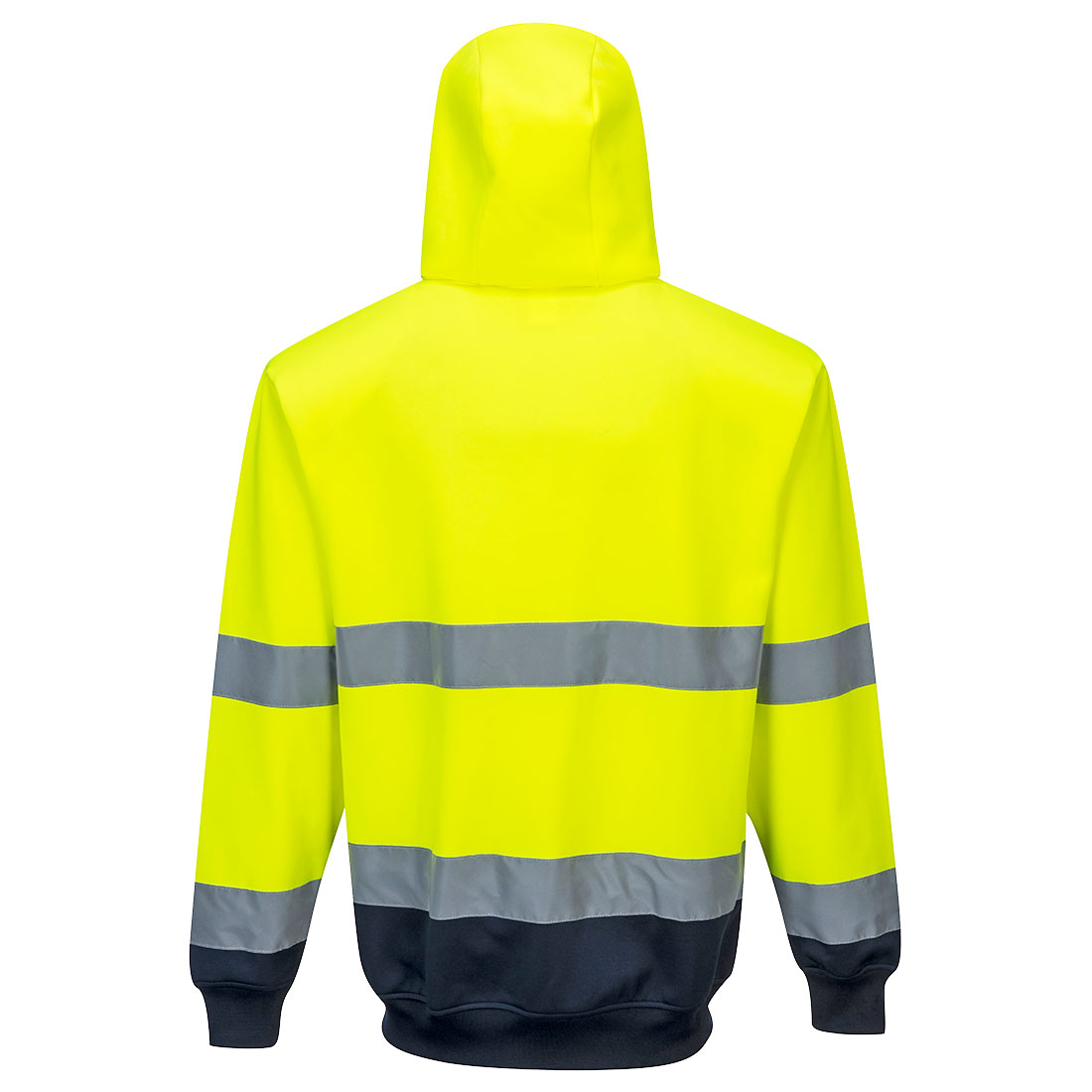 2 farvet lynlås cardigan sweat - Gul/Marine - Billede 2