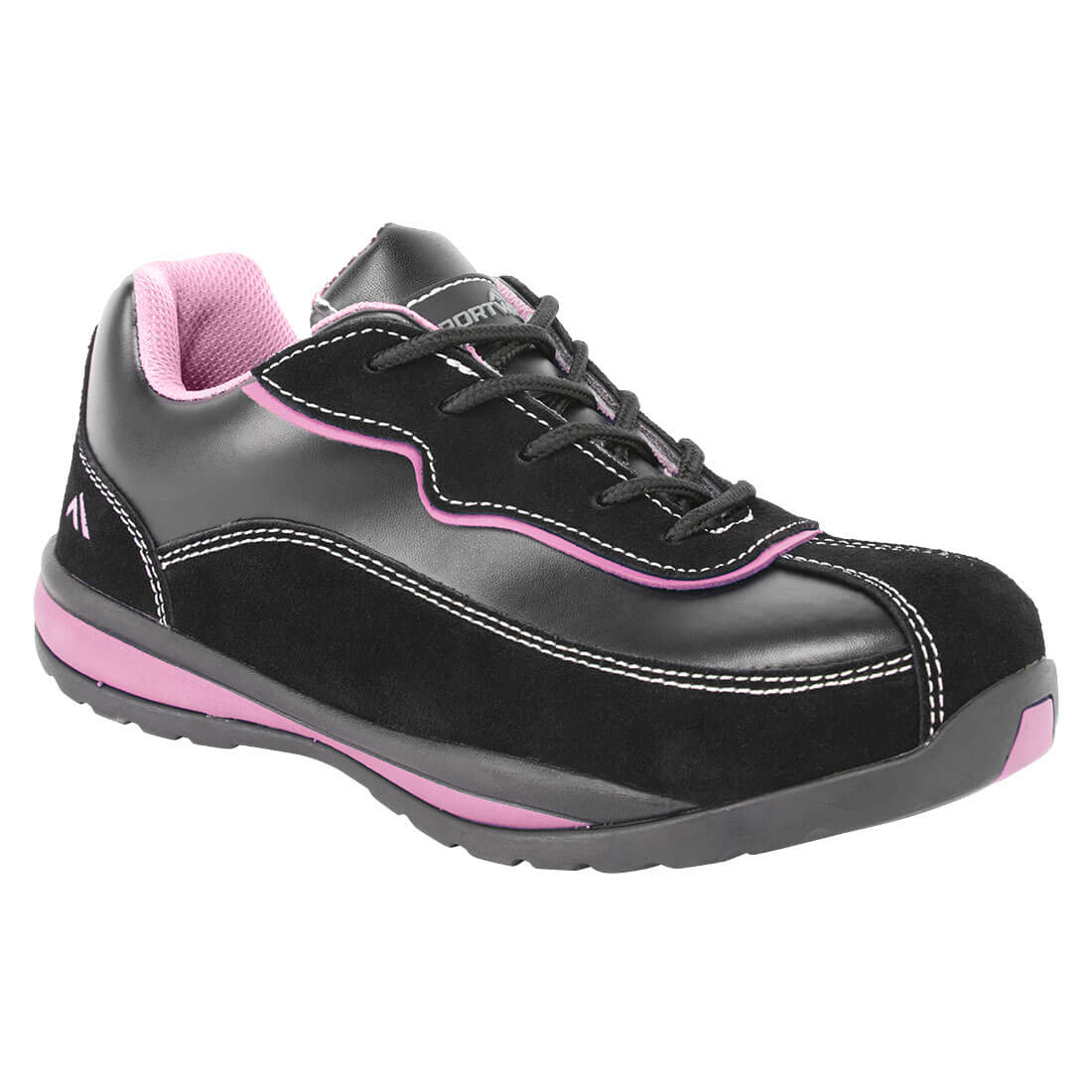 Steelite Dame Sikkerhedssko S1P HRO - Sort/Pink