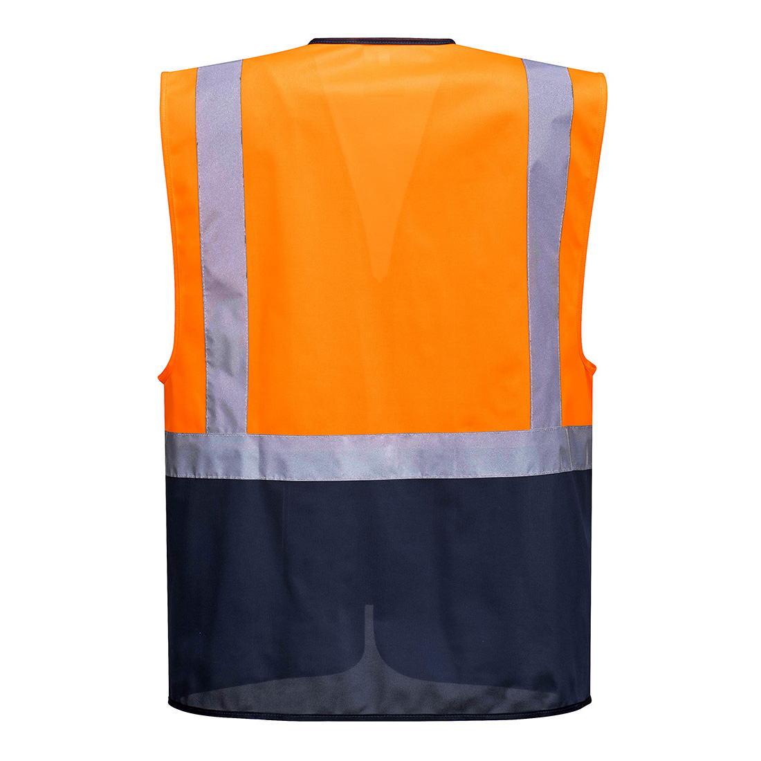 Warsaw hi-vis vest - Orange/Marine - Billede 2