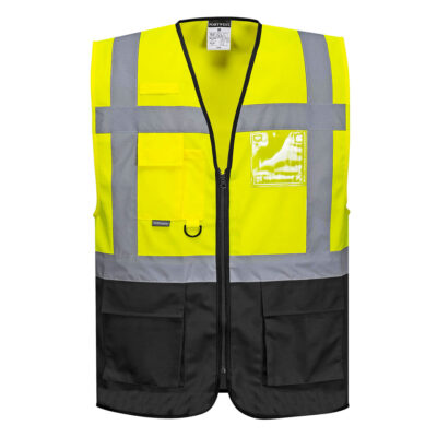 Warsaw hi-vis vest - Gul/Sort