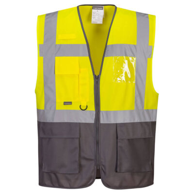 Warsaw hi-vis vest - Gul/Grå