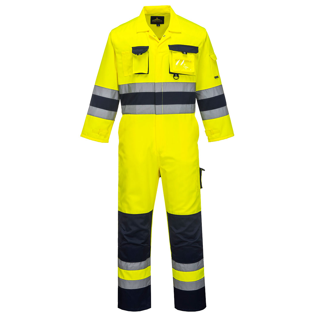 Nantes hi-vis kedeldragt - Gul/Marine