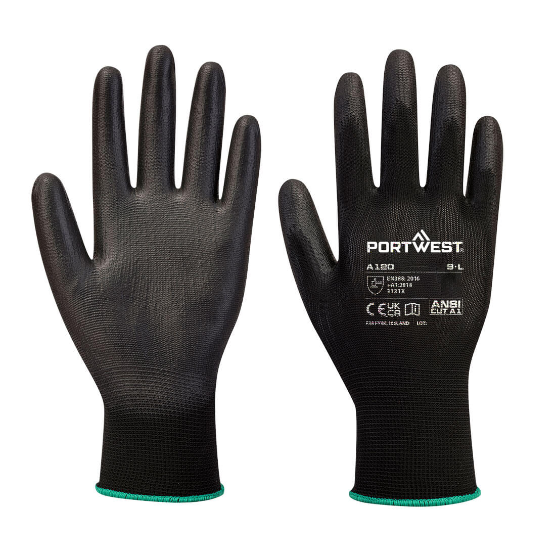 PU montage handske (288 par) - Sort
