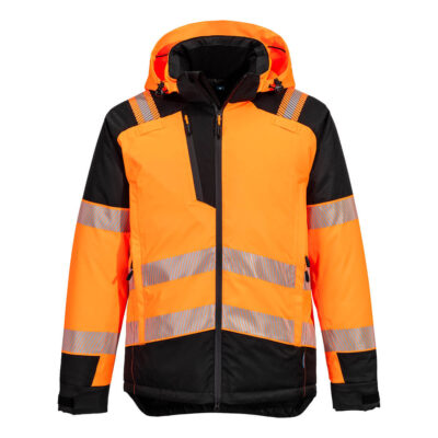 PW3 Hi-vis vinterjakke - Orange/Sort