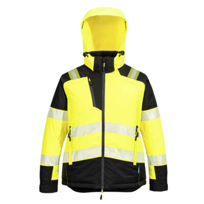 PW3 Hi-Vis dame vinterjakke - Gul/Sort