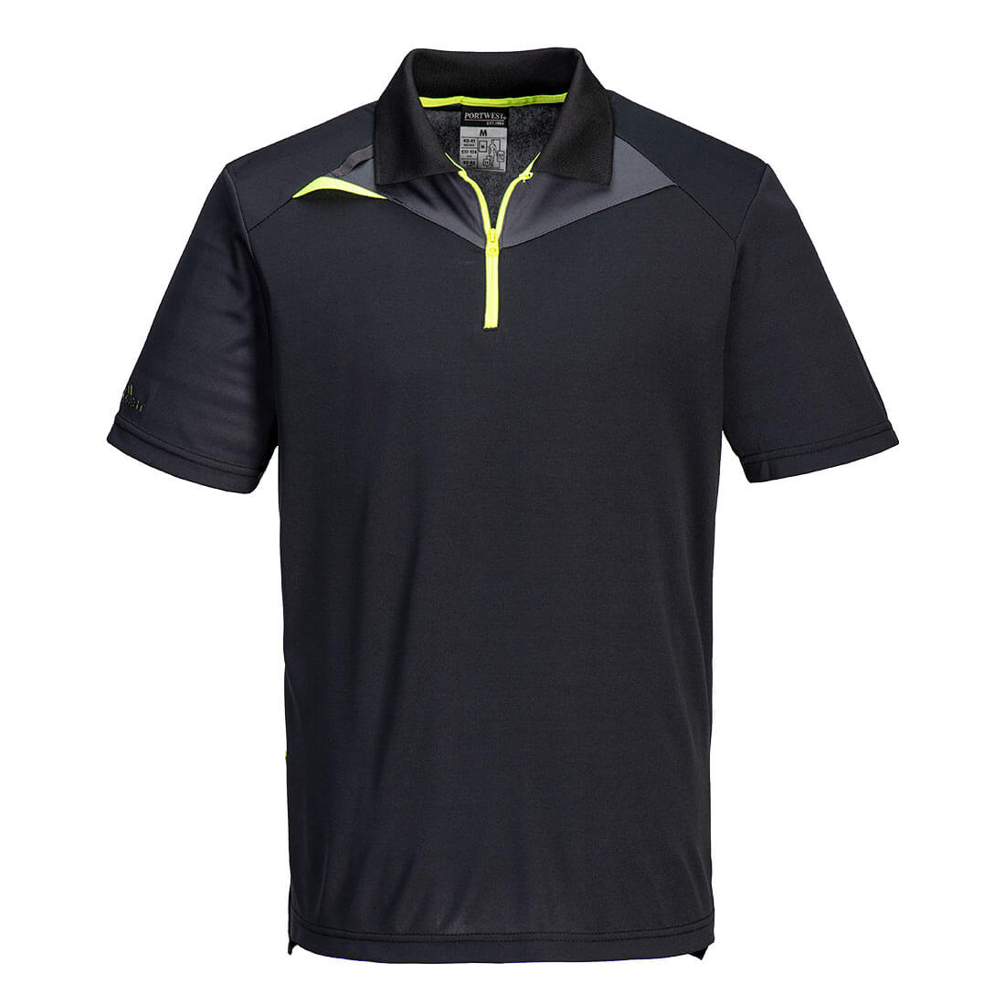 DX4 2-farvet poloshirt K/Æ - Sort