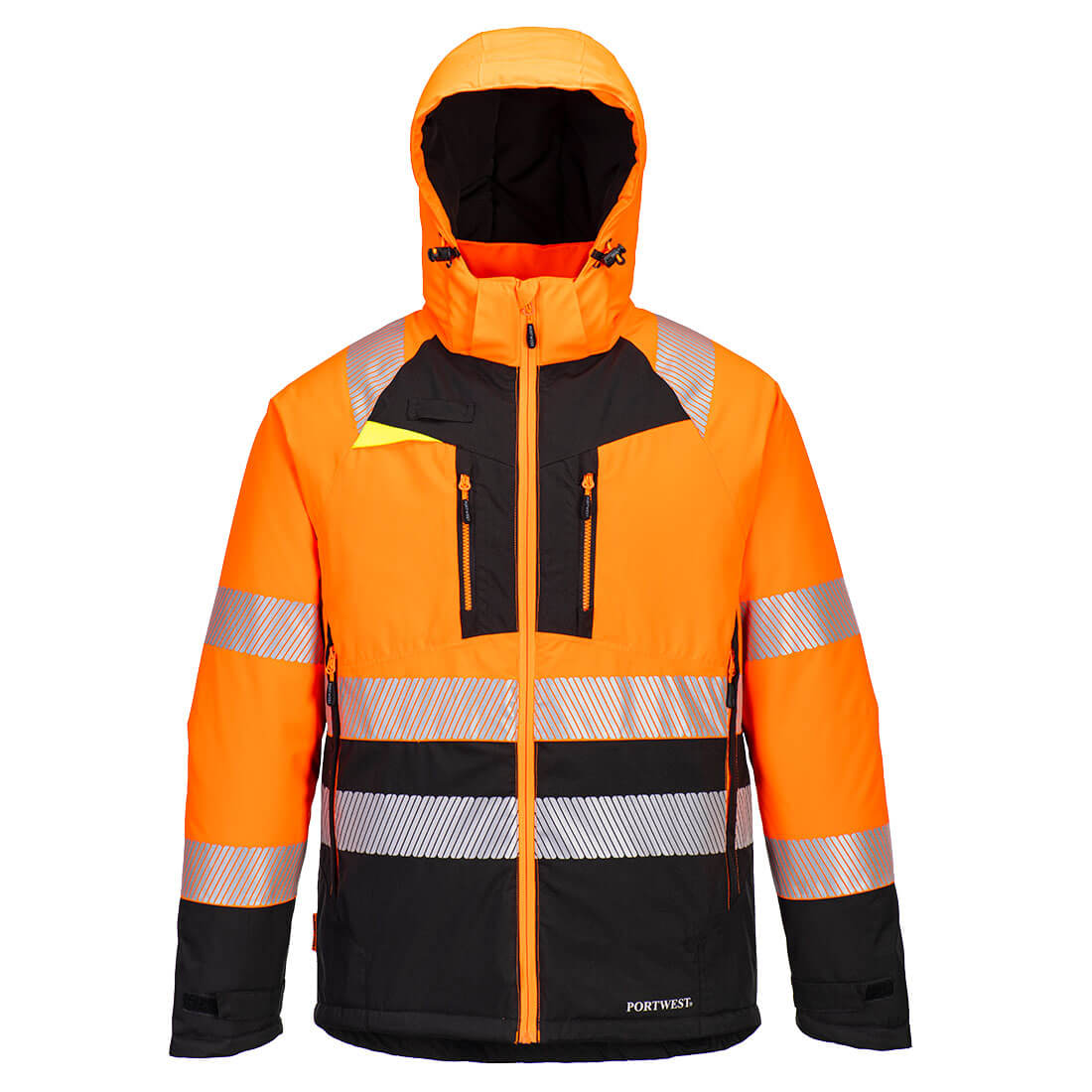 DX4 hi-vis kl. II vinterjakke - Orange/Sort