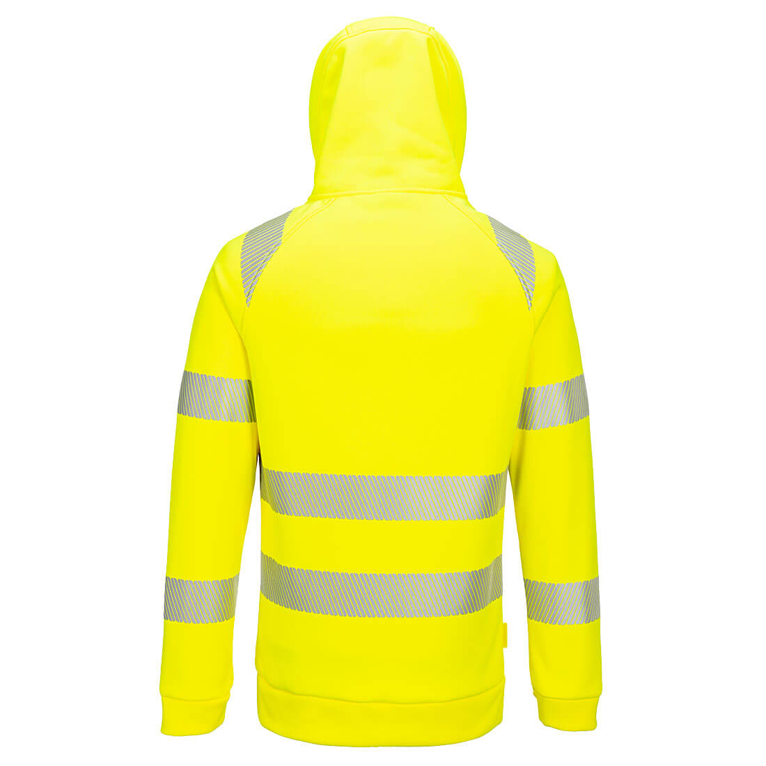 DX4 Hi-Vis hættetrøje med 1/4 lynlås - Gul/Sort - Billede 2