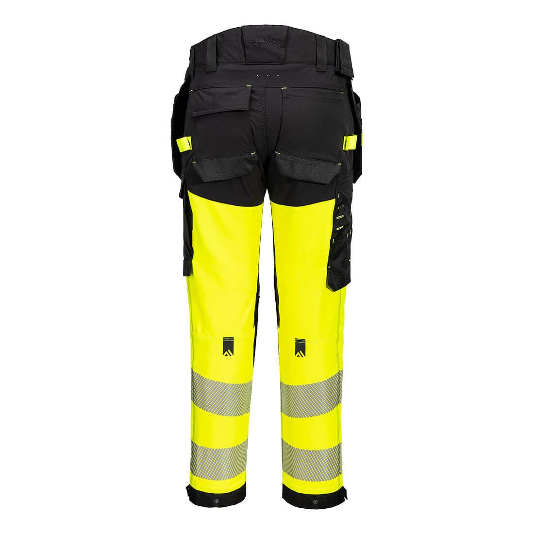 EV4 hi-vis stretch klasse 1 bukser med hængelommer - Gul/Sorty - Billede 2