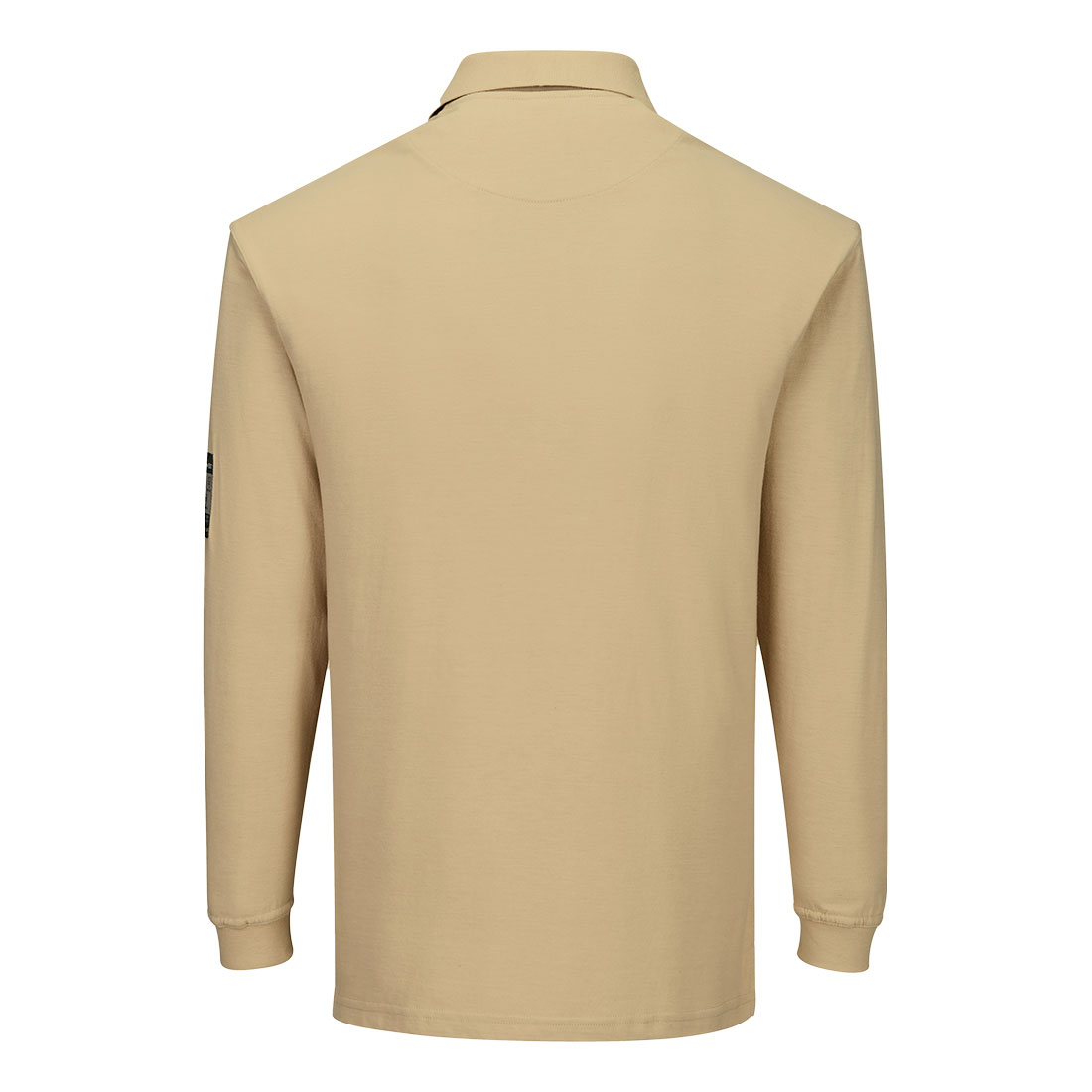 Flammeresident antistatisk langærmet poloshirts - Gulbrun - Billede 2