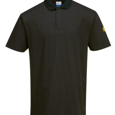 Anti-Statisk ESD poloshirt - Sort